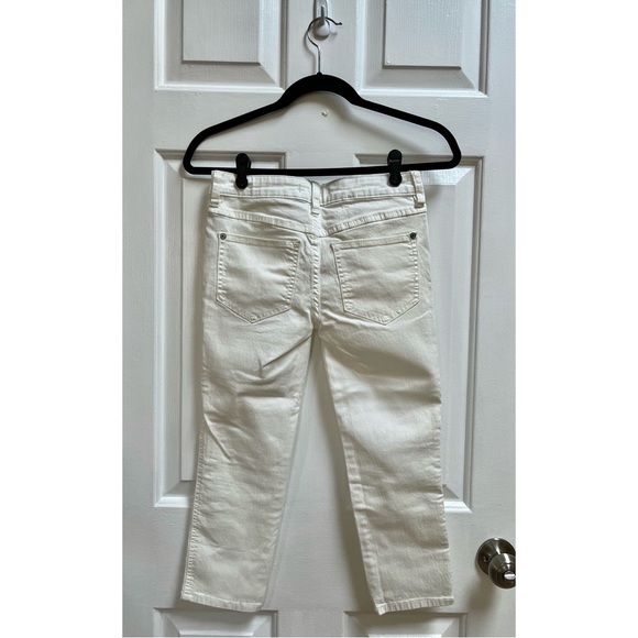 [Free People] White Cropped Skinny Jeans - Picture 2 of 4